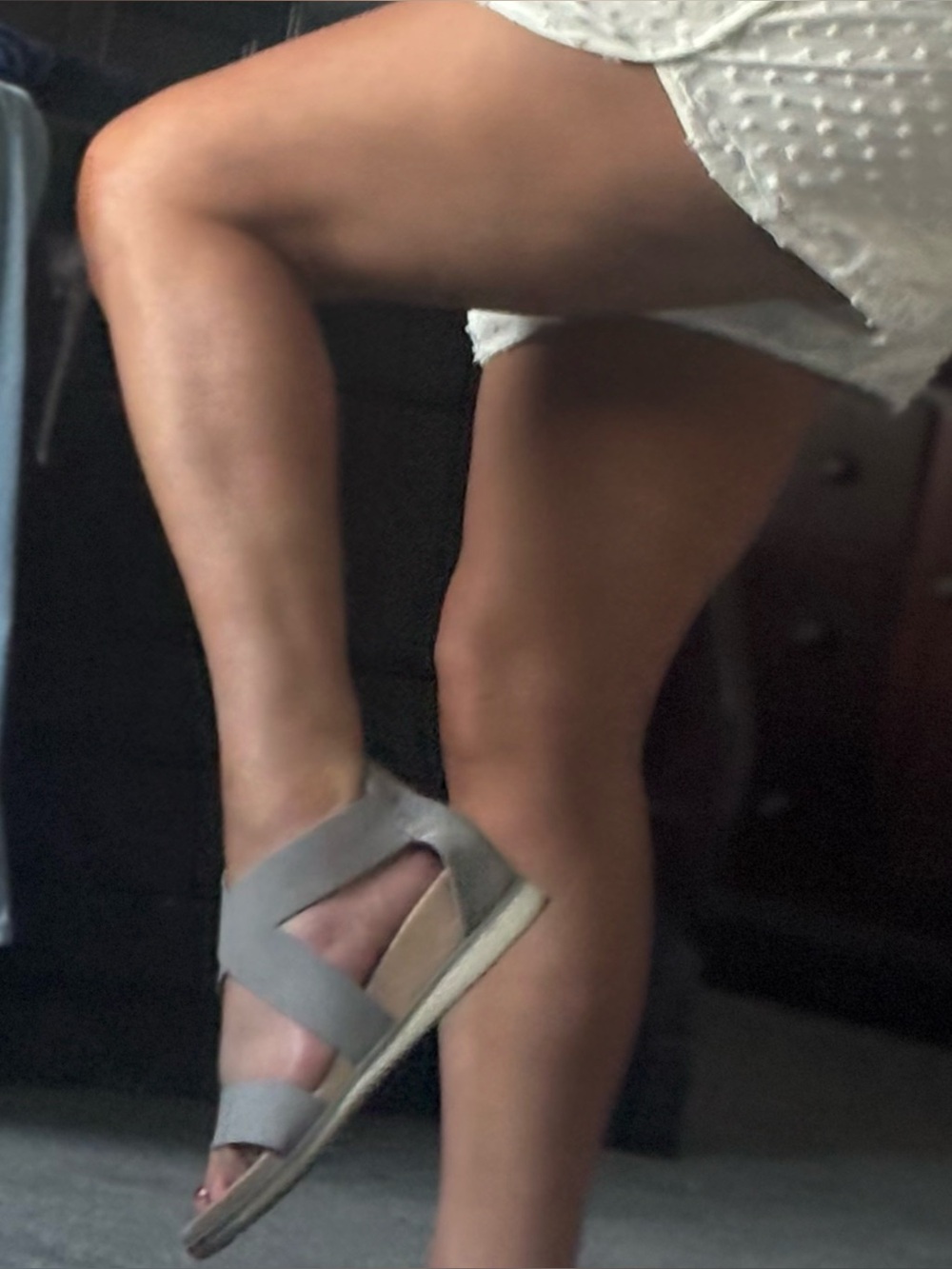 EUROSOFT Women's Light Grey Strappy Wedge Sandals - Picture 10 of 13